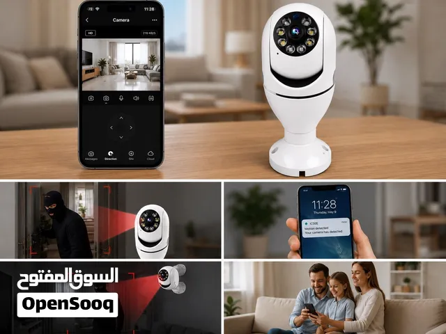 كاميرا مراقبة سمارت ذكية بزاوية دوران 360