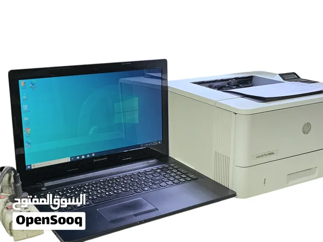 لابتوب مع طابعة