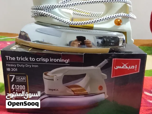 كواية جافة ثقيلة إمبكس 1200 واط شبه جديدة - Impex Heavy Duty Iron IB 201