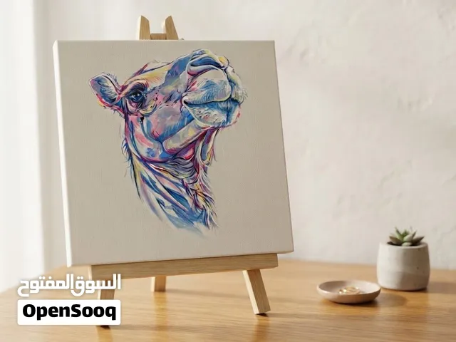 حداثة التراث لوحة اصلية مرسومة يدوياً