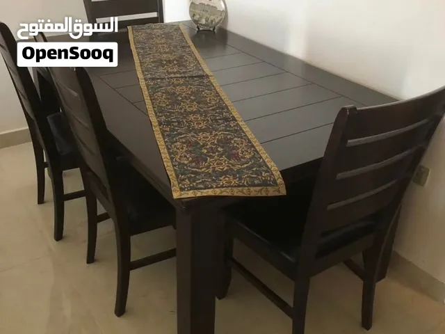 طقم طاولة سفرة مع كراسي و مقعد