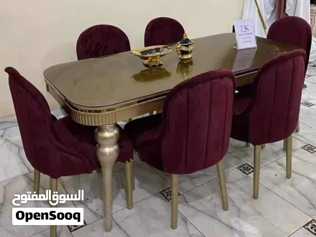 ترابيزه سفره + 6 كراسي خشب زان