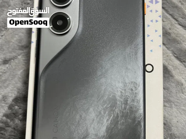 هاتف تكنو كامون40برو جديد بسعة 256 جيجابايت بلون أسود16رام 4جي