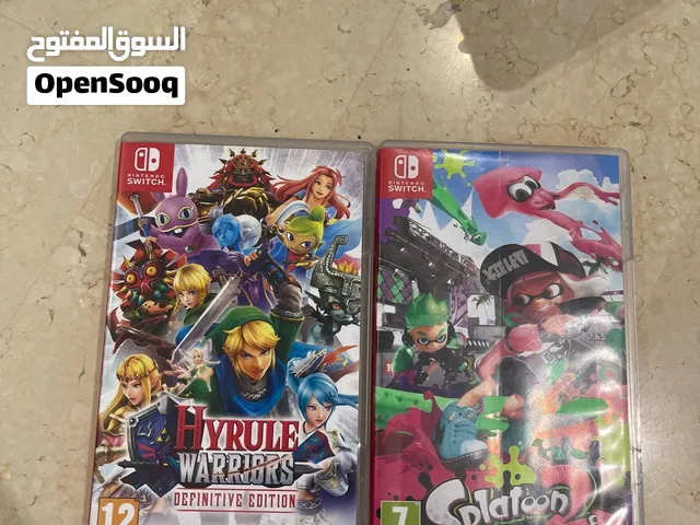 Nintendo Switch Games - Hyrule Warriors & Splatoon 2 (Like New)