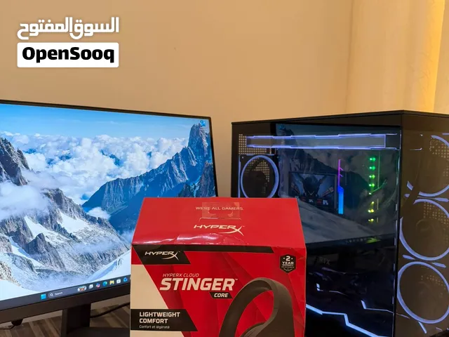 للبيع Pc Gaming بمواصفات عالية جداً مع الشاشة والسماعة
