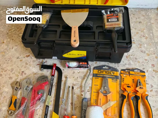 عده منزلية صيانه عده عمل مع صندوق العده الحجم الكبير كل القطع جديده غير مستخدمة