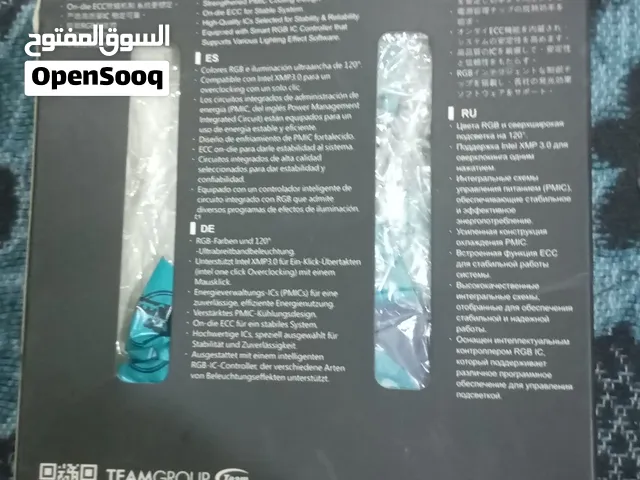 رامات DDR5. تردد 6000 حجم 16 كيكا. قطعة وحدة . 250 الف وبيها مجال