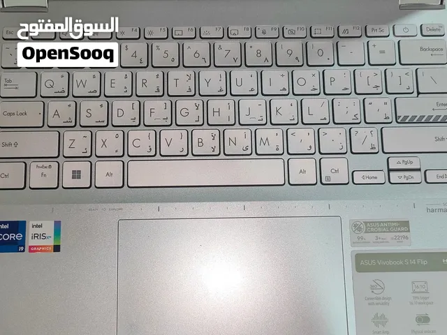للبيع: حاسوب محمول (لابتوب) آسوس فيفوبوك إس 14 بحالة الجديد FOR SALE: ASUS Vivobook S14 Touchscreen