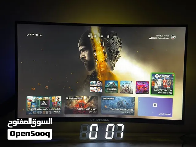 شاشة قيمنق DEADSKULL DS PRO27 منحنية 2K (165Hz) + ستاند احترافي