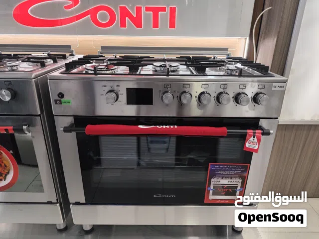 عرض نار على فرن كونتي 963 سلفر ستانلس ستيل مناصب ثقيله مع مراوح عدد 3 كما يوجد اسود