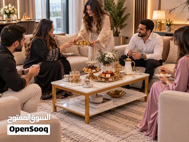 فخامة الرخام وعصريّة الذهبي بقطعة وحدة.. لتغير شكل صالونك كلياً!