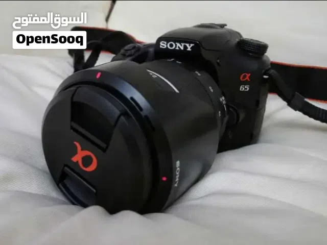 كاميرا مع عدسات سوني Sony استخدام بسيط جدا مع عدة تصوير ورأس اضاءة بسعر حرق