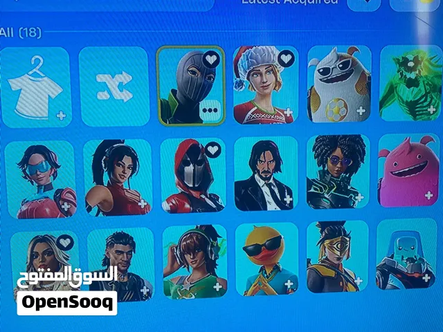 حساب فورتنايت للبيع بي سي سوني 16 سكن