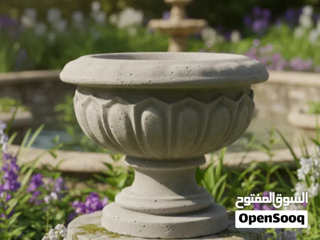 مزهرية إسمنتية مناسبه للمداخل او الحدائق بسعر مناسب
