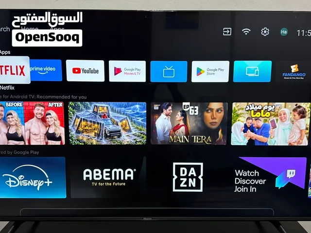 55 inch SMART ANDROID 4k UHD FRAMELESS slim TV HISENSE
