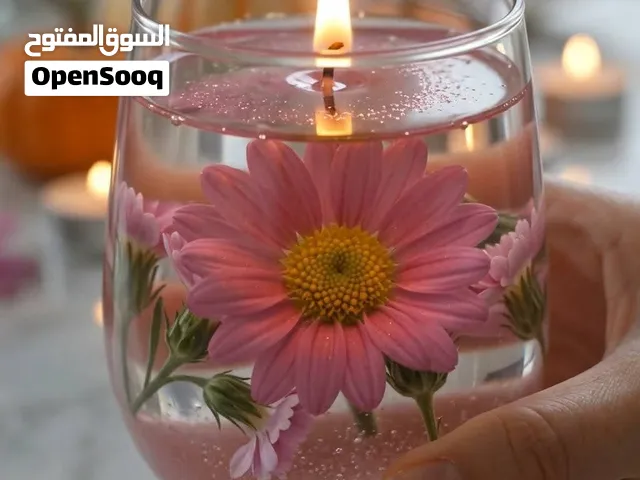 شمع عدة أشكال  الحجم الكبير 7.5 دنانير  الحجم الوسط  5 دنانير  الحجم الصغير 3 دنانير
