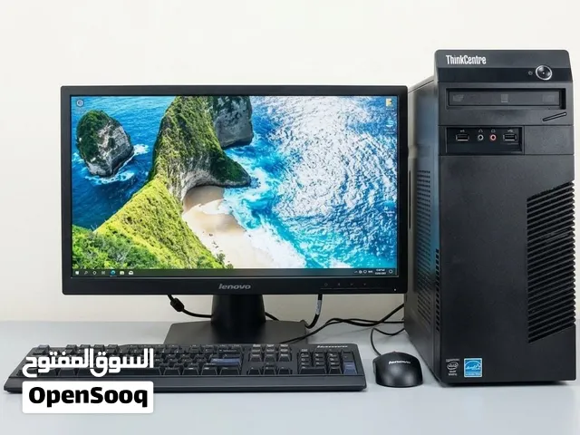 كمبيوتر مكتبي كامل ومفعل من لينوفو