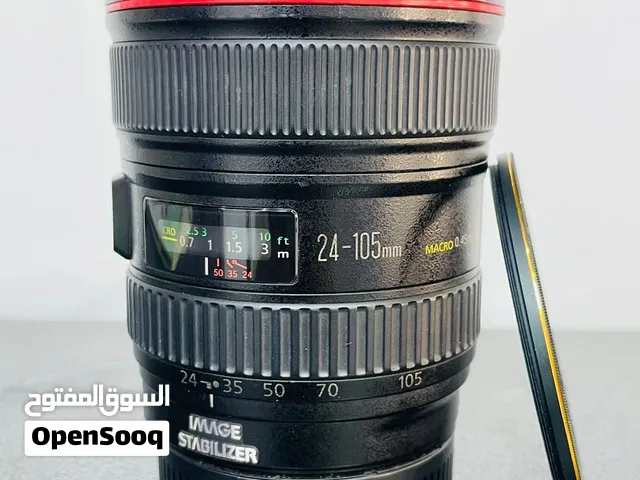 canon EF 85mm,RF adapter,EF24-105 lens with UV filter.