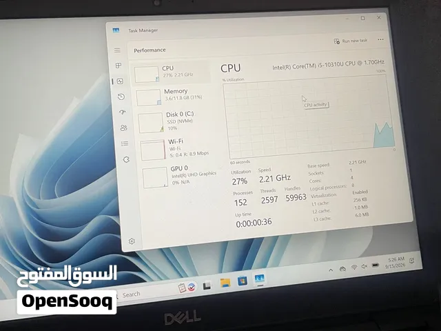 Laptop dell جيل عاشر