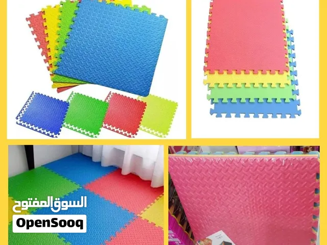 ارضيات فوم بزل سماكة 1سم مقاس 60 سم في 60 سم البكيت يحتوي 4 قطع. متوفر خدمة التوصيل