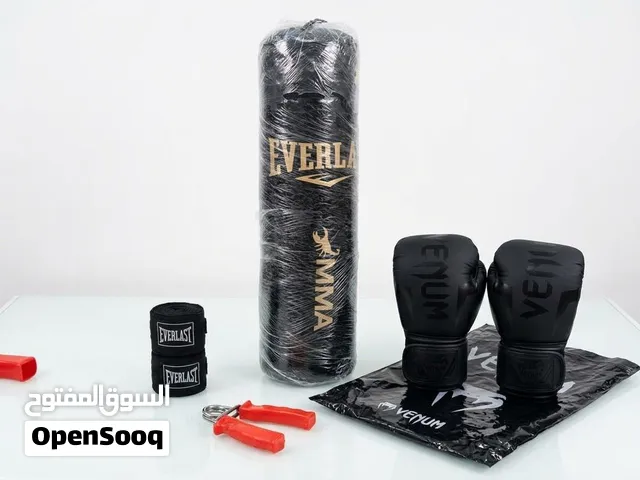 كيس ملاكمة ايفرلاست جديد 125cm مع قلفز ملاكمه وعده التركيب وجنزير ورول بلاك وباندج ومقبض الاعصاب