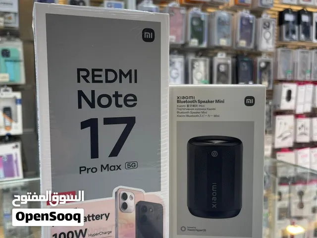 Redmi note 17 pro max 5g 16ram 512g جديد مسكر بالكرتونه مع السبيكر بي اقوى سعر بالمملكه