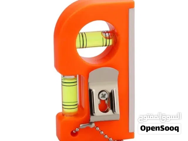 Mini Pocket Level 2 Bubble Spirit Leveler Metal Key Chain Hook Measuring