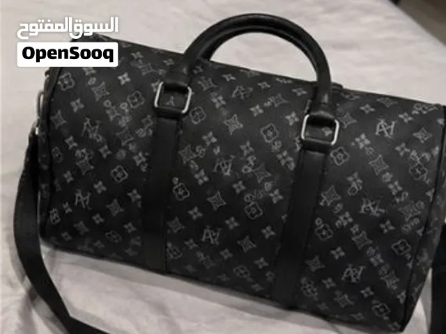 Luxury-Style Monogram Travel Duffel Bag