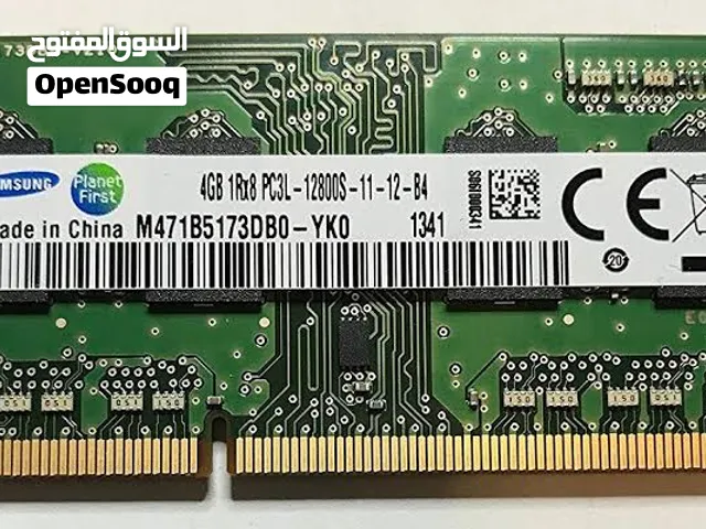 قطعتين رامات لاب توب اوريجنال 4 جيجا ddr3 2xSamsung 4GB DDR3 PC3-12800s 1600MHz
