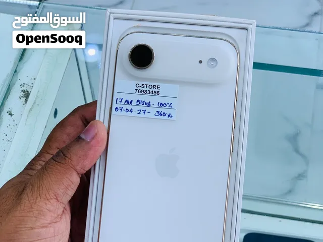iPhone 17 Air - 512 GB - Box piece- Good and Amazing performance- warranty 07/4/2027
