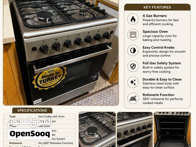 AKAI GAS COOKER WITH OVEN