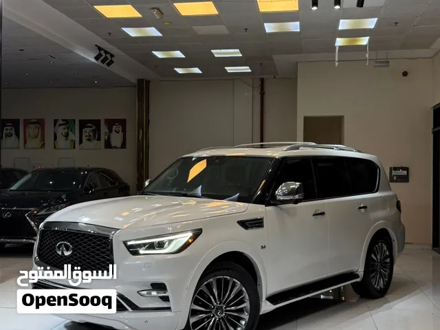 انفنتي Qx80 وارد امريكا 2018 فول اوبشن سيارة في حالة مثالية