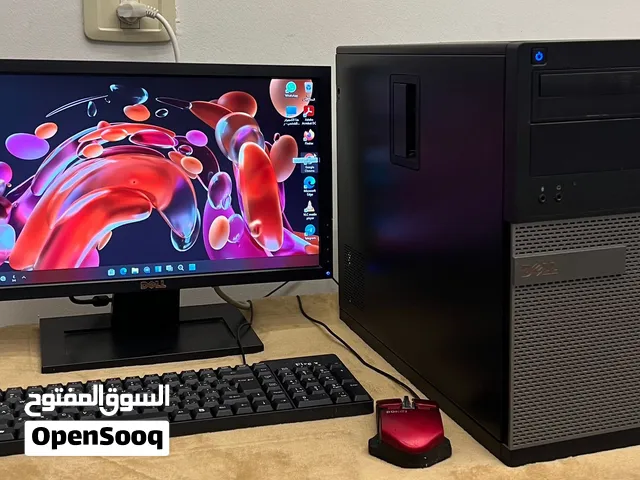 كمبيوتر مكتبي ديل (DEEL) شبه جديد وبحالة ممتازة كورi3 الجهاز نظيف جداً ومافيشي اي عيوب