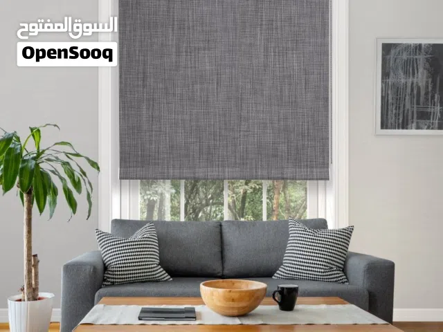 ستائر رول عامودي معدني خشبي زيبرا