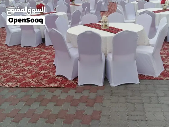 كراسي وطاولات للإيجار Chair and tables for rent