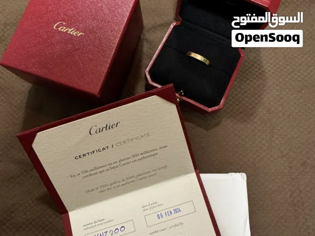 Original Cartier Leve Ring Rose Gold Size 64 خاتم كارتيه اصلي روز جولد حجم 64