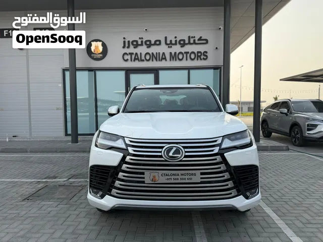 ليكزس LX 600 ابيض على احمر  اصفار بقرطيس الوكالة  جاهزة للتصدير