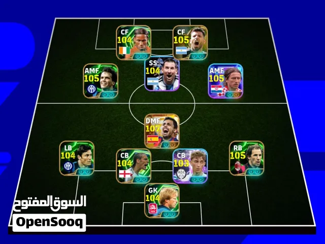 حساب لعبة e football 2026 أو بيس موبايل 2026 باسعار مناسبة جدا للمبتدئين والي ماعرف يطور حسابه