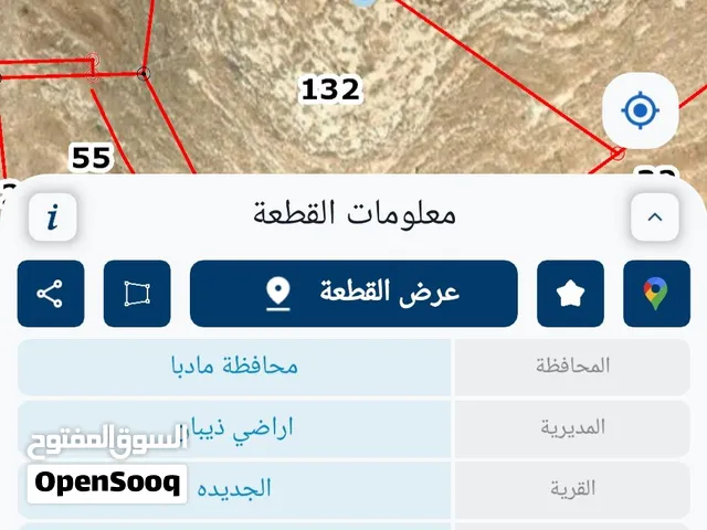 للبيع قطعه ارض 10 دونم ذيبان / الجديده محافظه مادبا للإستثمار
