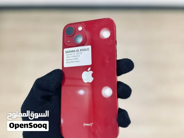 Used iPhone 13 Red with 128GB Storage ,Battery health 100%