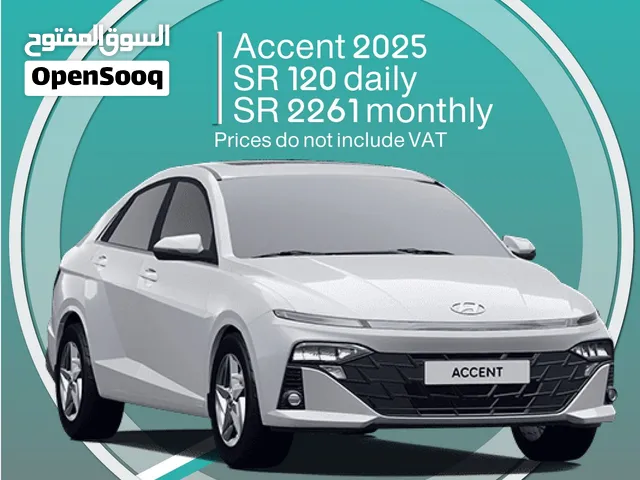 Hyundai Accent 2025 for rent in Khamis Mushait - Free Delivery for monthly rental