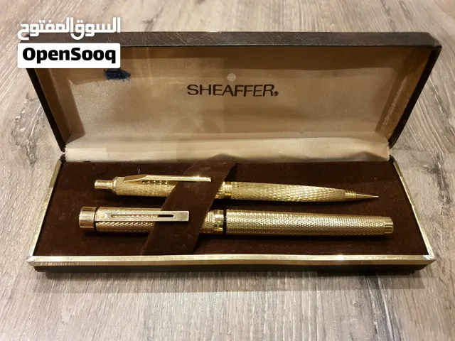 فررصة قلم امريكي جديد1970انتاج  Sheaffer300Herringbone23K Gold Filled NOS 1970sInlaid 14K Nibامريكي