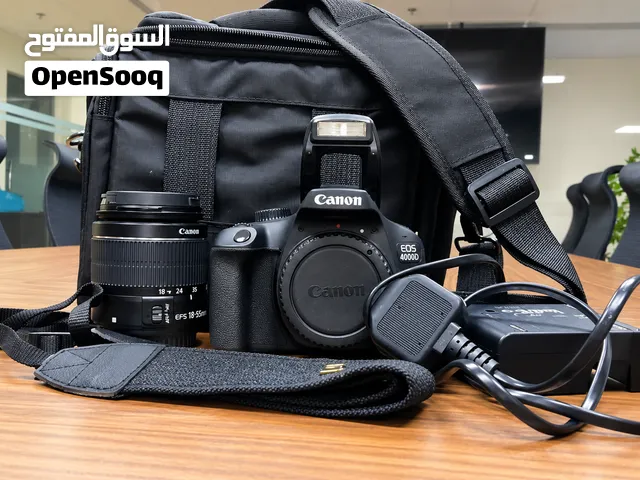 Canon EOS 4000D DSLR Camera + EF-S 18-55mm Lens + 128GB SD Card + Camera Bag كاميرا كانون Canon E