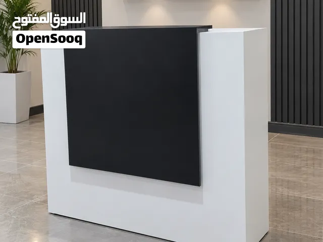 كاونترات استقبال 120سم شامل التوصيل والتركيب مع إمكانية اختيار اللون والموديل المناسب