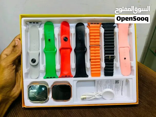 طقم ساعتين ذكية مع سبعة استيك هدية ساعة الترا ماركة 030 ذات الخامة العالية