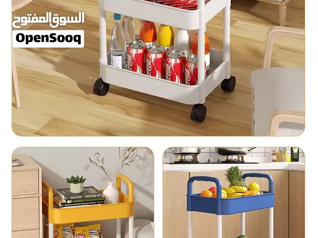 رف تخزين متحرك 3 طبقات