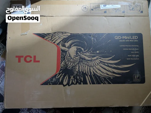 شاشة TCL r27q اخت الاولد غنية عن التعريف مستعملة نظافه فول وياه الكارتونه وملحقاته وكارت الضمان