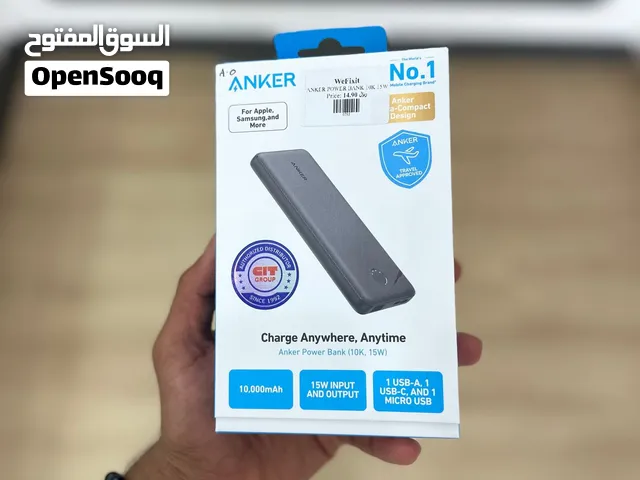 ANKER Power bank Charge Anywhere, Anytime, 10,000mAh Anker Power Bank (10K, 15W).