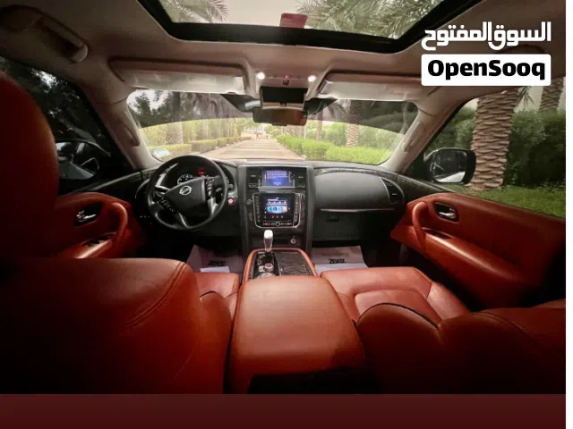 Nissan patrol model 2021 v8 white for Rent price 350 daily free delivery in any place
