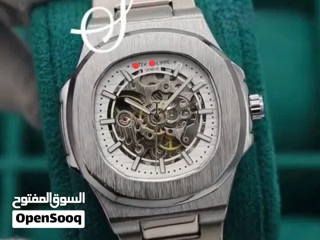 ساعة باتيك فيليب       تعمل بحركة اليد اوتوماتيك  مكينة ذات خزان طاقة    Stainless steel